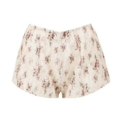 Elena Pleated Ramie Linen Shorts