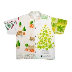 Upcycled Artistic Shirt Vintage Textile