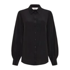Manhattan 100% Silk Shirt - Black