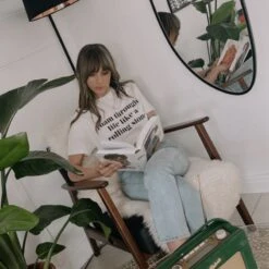 Like A Rolling Stone Oversized Retro Slogan T-Shirt -Transcend Sales vn2jgbh6ynbqmbjm7l5o