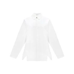 Budapest Organic Cotton Poplin Oversized Shirt - White
