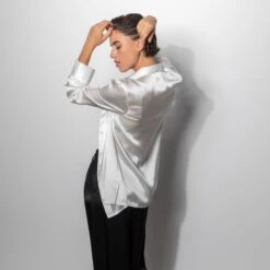 The Silk Shirt In White -Transcend Sales w5gikrwnuuo1w931ebnk