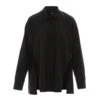 Oversized Poplin Black Shirt