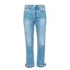 Claude High Rise Straight Crop Jeans In Route