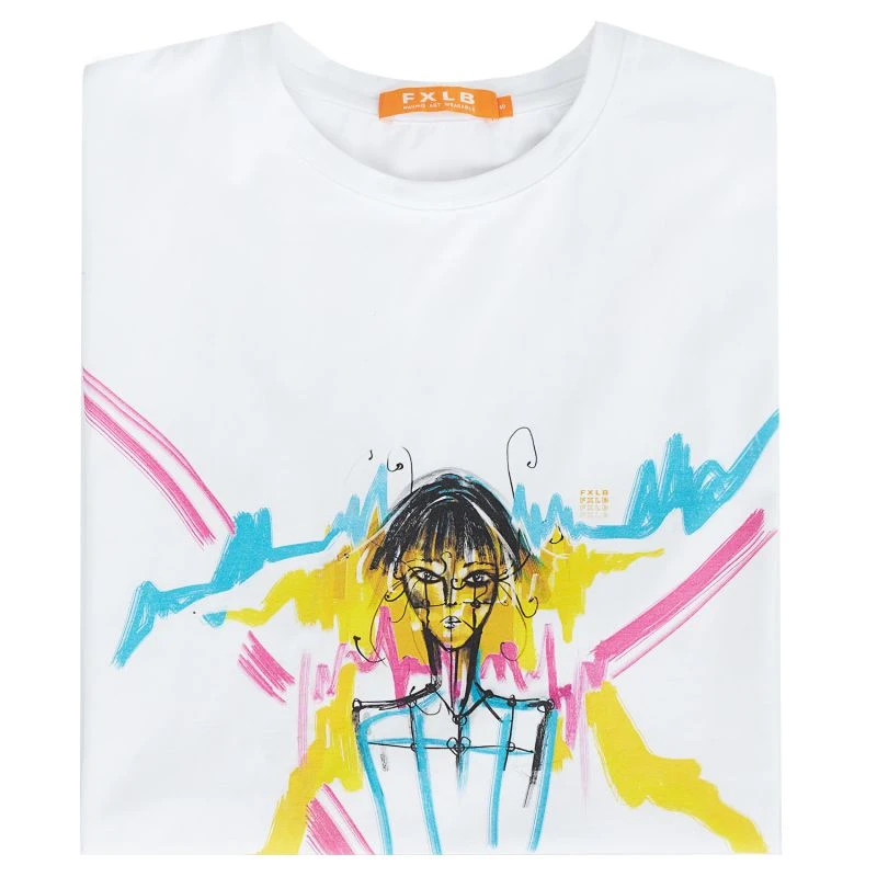 White Jersey Tee Tied Heart 5 White Jersey Tee Tied Heart - Image 5