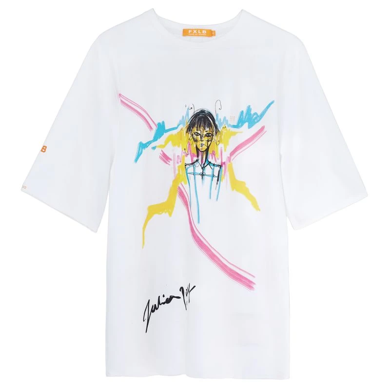 White Jersey Tee Tied Heart 1 White Jersey Tee Tied Heart