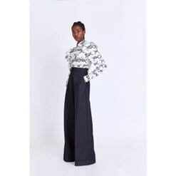 Dikamba Wide Leg Trousers - Indigo -Transcend Sales wide leg trousers d4949d3e28dd111b77bb498f1c8d5742