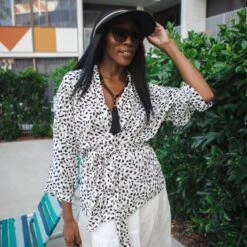 Snow Leopard Dolman Wrap Kimono Top -Transcend Sales woayuynwvxejyho2nwtp