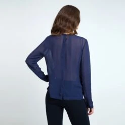 Sheer Ethnic Style Top Navy -Transcend Sales woxytrd4zsppisypwiu0