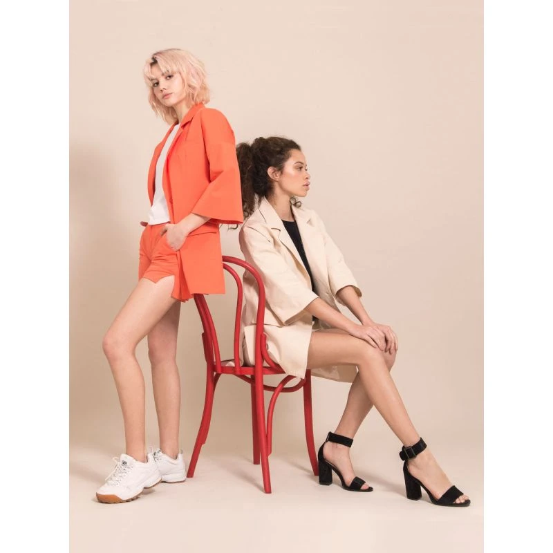 Classic Summer Shorts In Orange 5 Classic Summer Shorts In Orange - Image 5