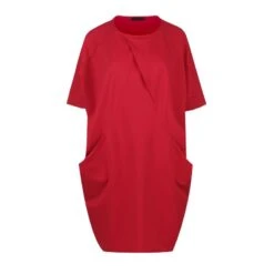 Red Punto Di Roma Batwing Dress