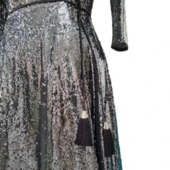 Santorini Dress In Gunmetal Sequin -Transcend Sales xy2i45knmaj2mvq6q6ut