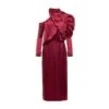 Anabele True Red Silky Midi Dress
