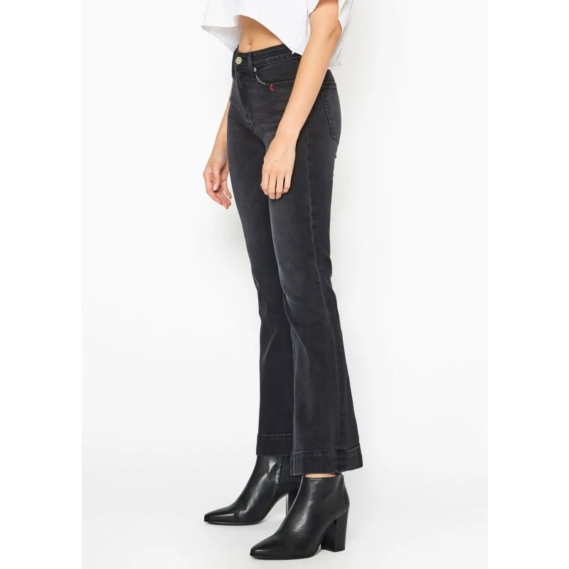 Farrah Utility Pocket Kick Flare Jeans In Dusky 4 Farrah Utility Pocket Kick Flare Jeans In Dusky - Image 4