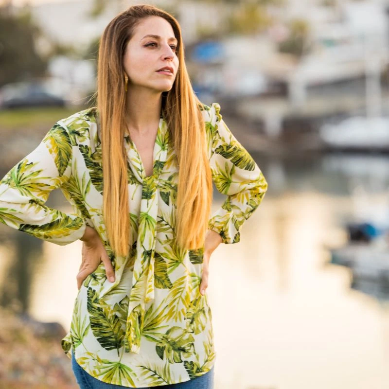 Palma Tie Front Blouse 6 Palma Tie Front Blouse - Image 6